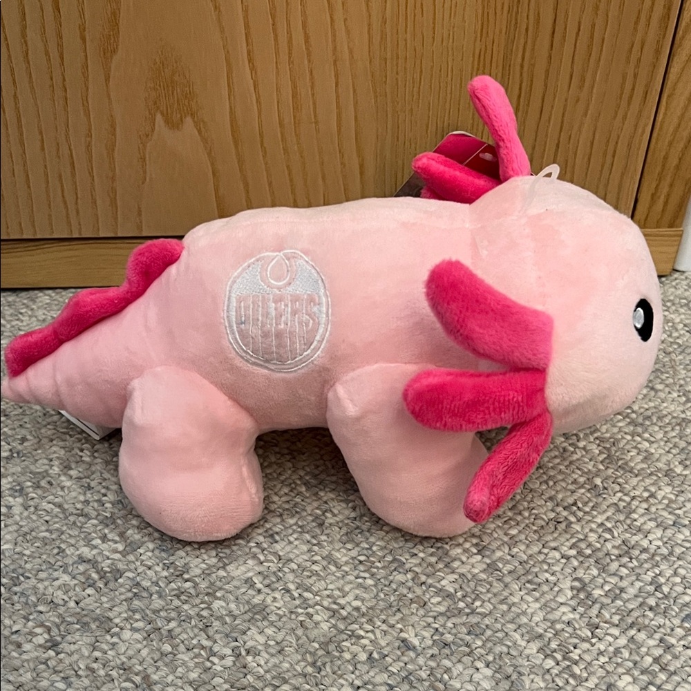 NHL Edmonton Oilers Pink Axolotl Plush
